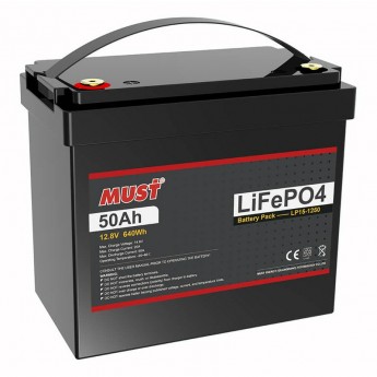 Аккумулятор MUST LP15-1250 (12.8V/50Ah) 16197