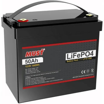 Аккумулятор MUST LP15-1250 (12.8V/50Ah) 16197